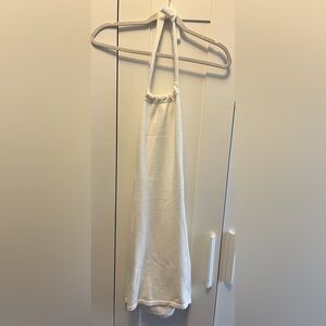 Edikted Cream A-Line mini dress with Ruched Detail